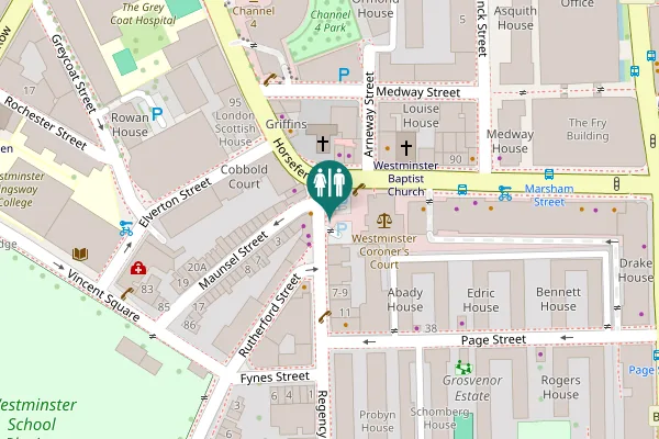 Map showing location of Regency Place 8 Toilet