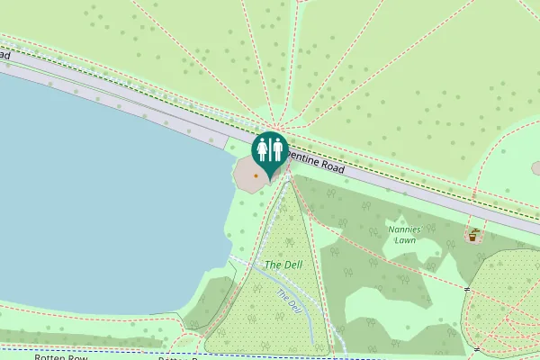 Map showing location of Serpentine Road 61 Toilet