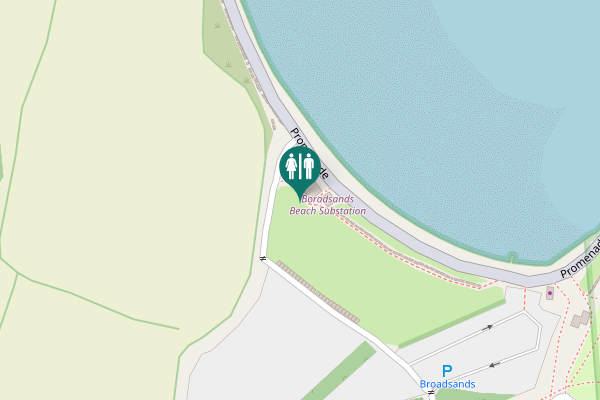 Map showing location of Broadsands Beach Public Toilets