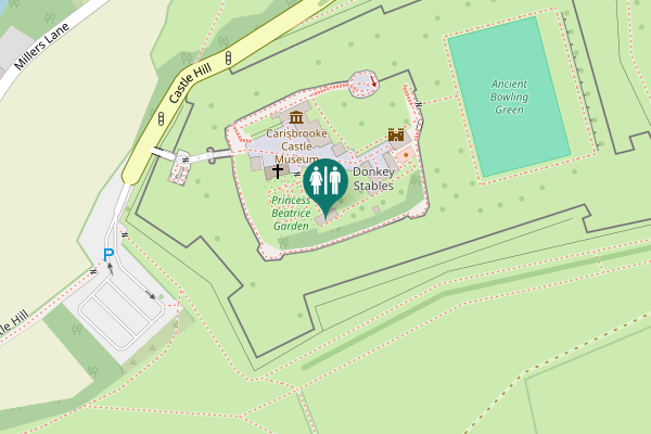 Map showing location of Courtyard Toilet