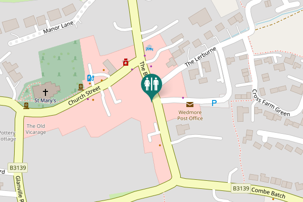 Map showing location of The Borough Toilet