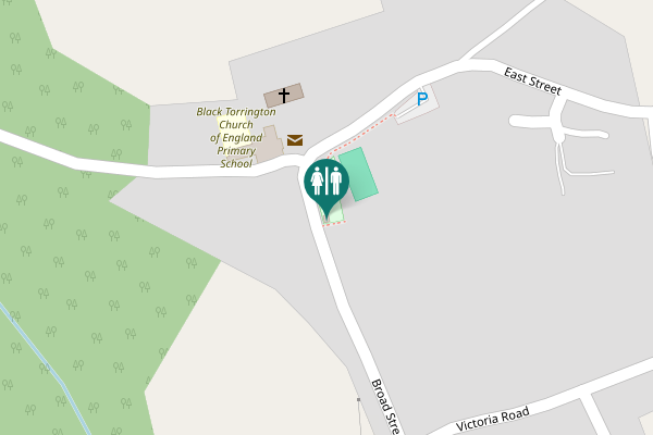 Map showing location of Broad Street Toilet