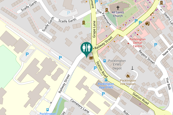 Map showing location of Railway Street 23 Toilet
