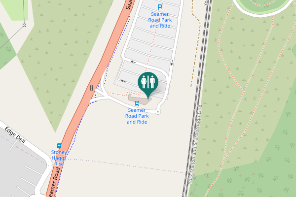 Map showing location of Seamer Road Toilet