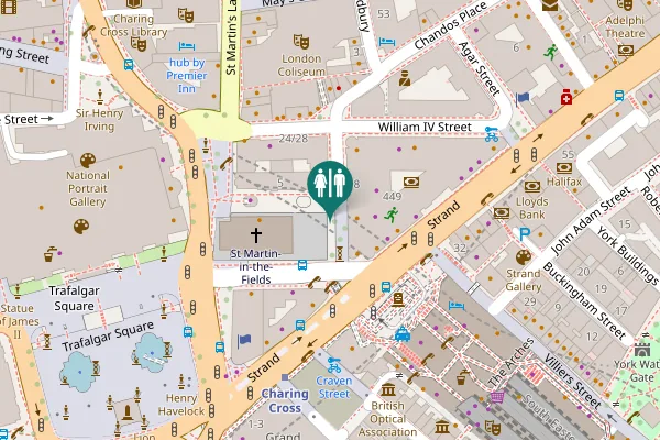 Map showing location of Adelaide Street 3 Toilet