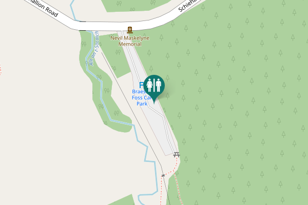 Map showing location of Schiehallion Road Toilet