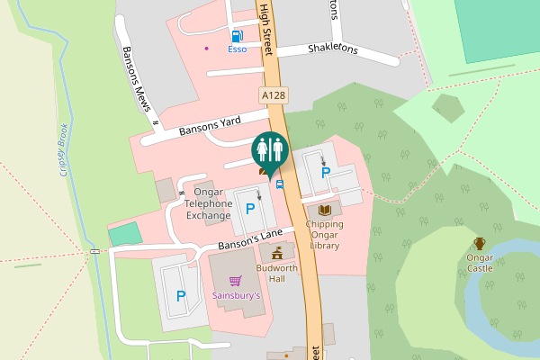 Map showing location of Budworth Hall
