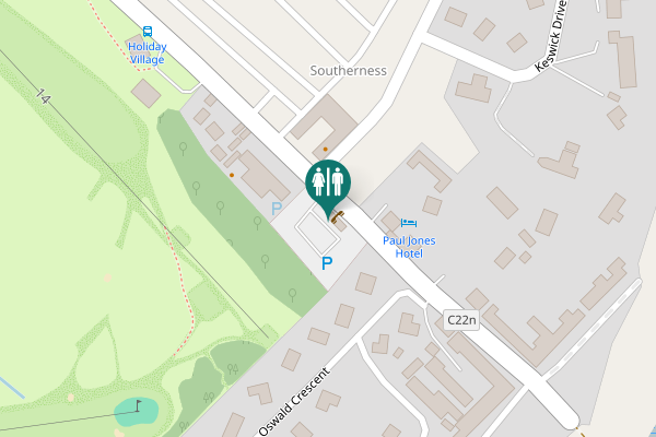 Map showing location of C22n Toilet