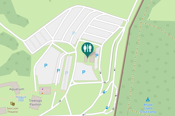 Map showing location of Old Railway Line Toilet