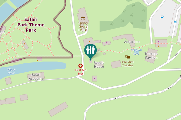 Map showing location of Old Railway Line Toilet