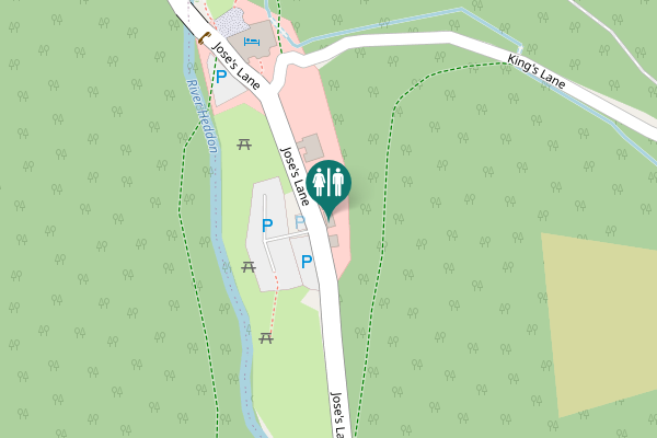 Map showing location of Jose's Lane Toilet