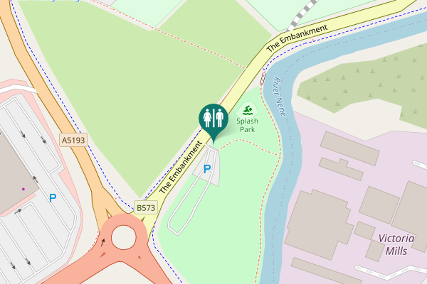Map showing location of The Embankment Toilet