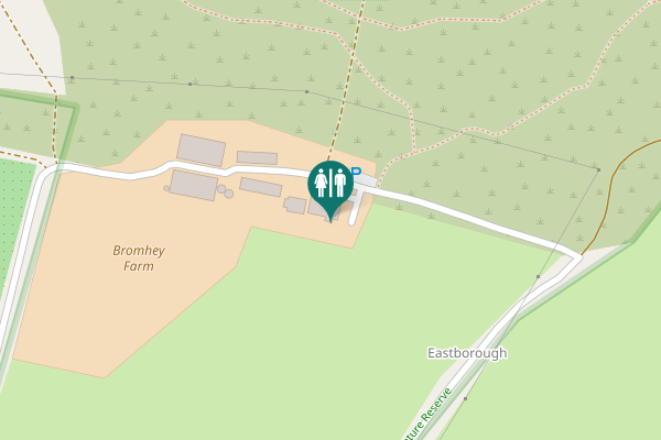 Map showing location of Lipwell Hill Toilet