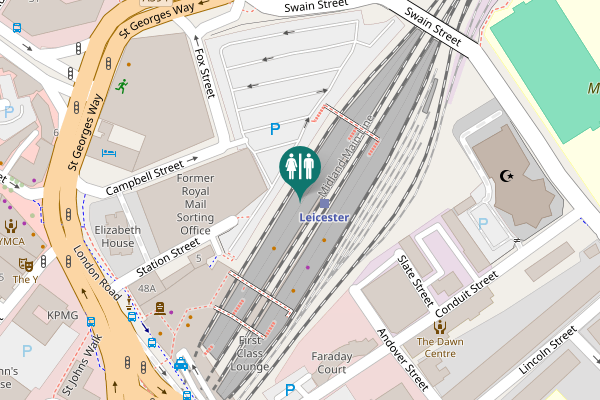 Map showing location of Campbell Street 21 Toilet