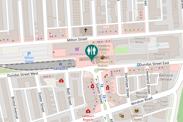 Map showing location of Station Square 6 Toilet