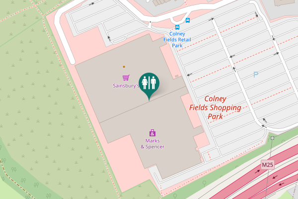 Map showing location of Barnet Road Toilet