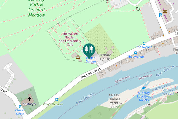 Map showing location of Thames Street 72 Toilet