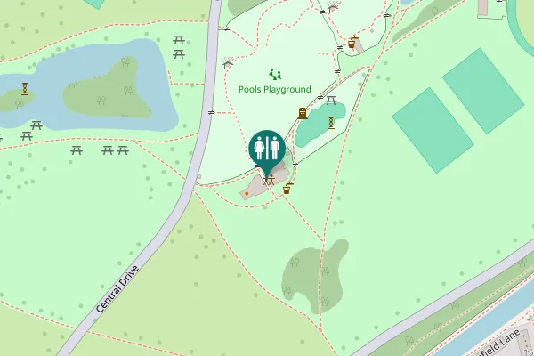 Map showing location of St Marks Gate Toilet