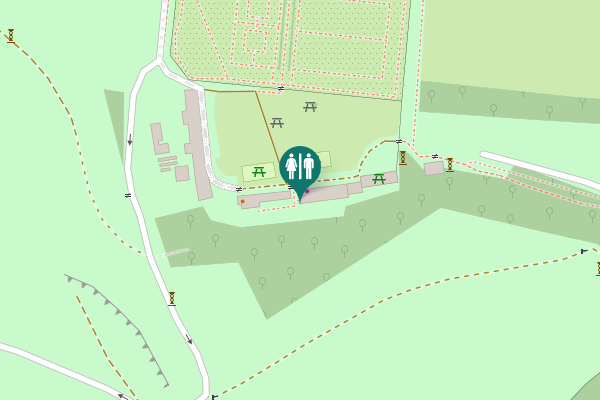 Map showing location of Stableyard Footpath Toilet