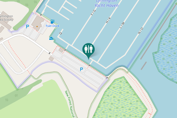 Map showing location of King's Saltern Road Toilet