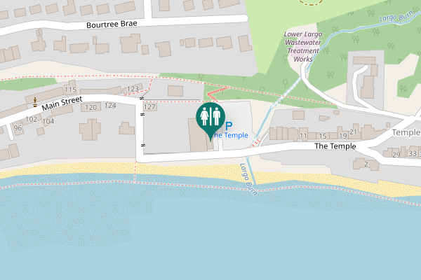 Map showing location of The Temple Toilet