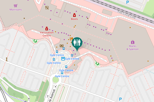 Map showing location of Gyle Avenue 11 Toilet