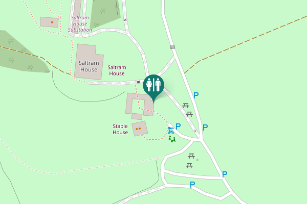 Map showing location of Devon Expressway Toilet