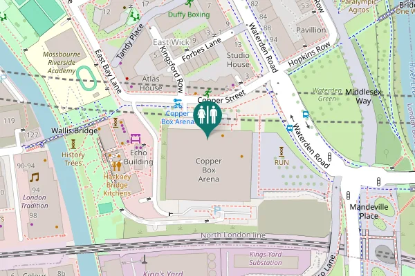 Map showing location of Copper Street 11 Toilet