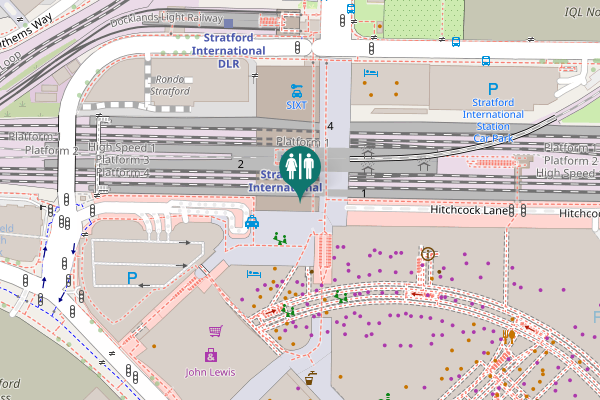 Map showing location of International Square 7 Toilet