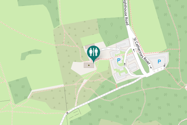 Map showing location of Lighthouse Road Toilet