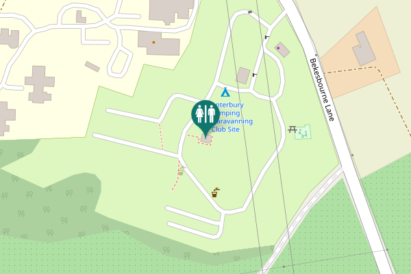 Map showing location of Littlebourne Road Toilet
