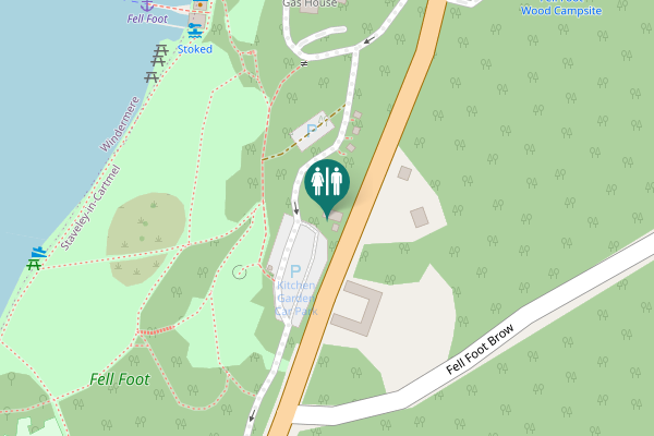 Map showing location of A592 Toilet