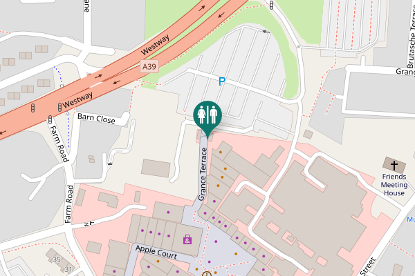 Map showing location of Restaurant Terrace Toilet