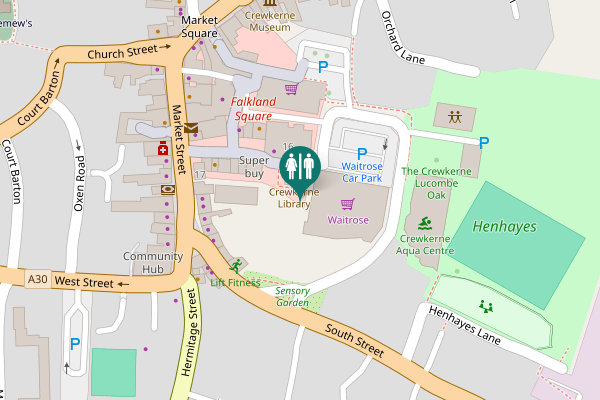 Map showing location of George Shopping Centre Toilet