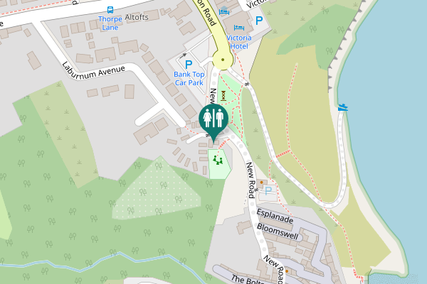 Map showing location of New Road Toilet