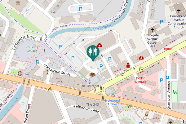 Map showing location of Westminster Avenue North 1 Toilet