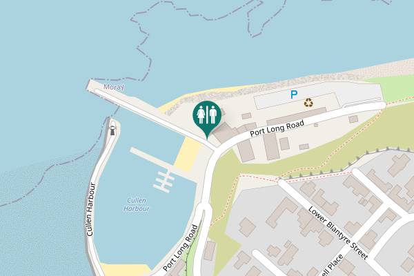 Map showing location of Port Long Road Toilet