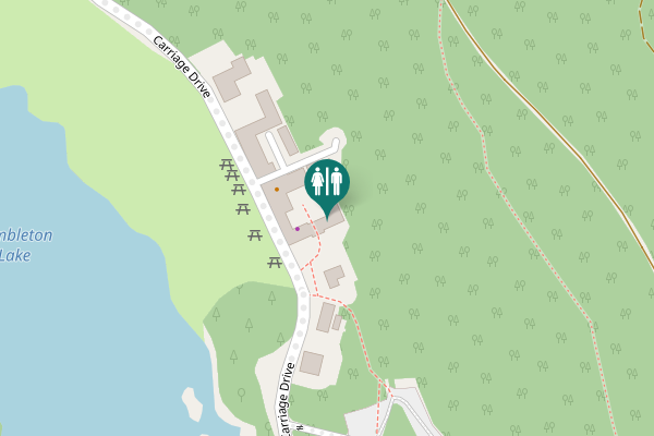 Map showing location of Carriage Drive Toilet