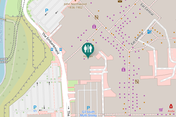 Map showing location of The Embankment (Bus Stop) Toilet