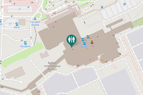 Map showing location of Crumlin Toilet