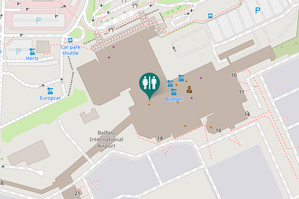 Map showing location of Crumlin Toilet