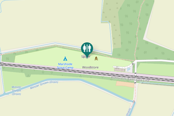 Map showing location of Monkton Road 98 Toilet