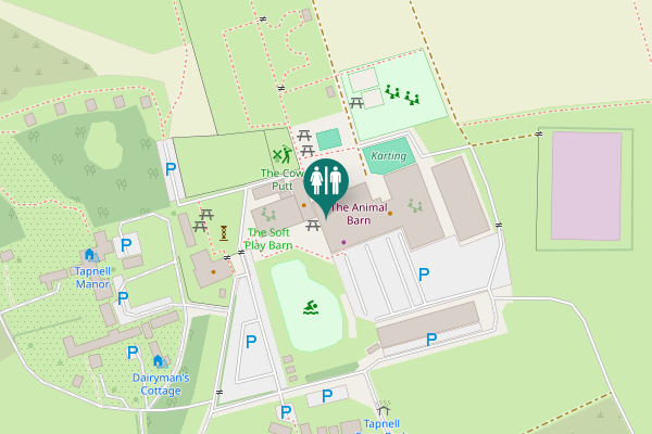 Map showing location of Toilets