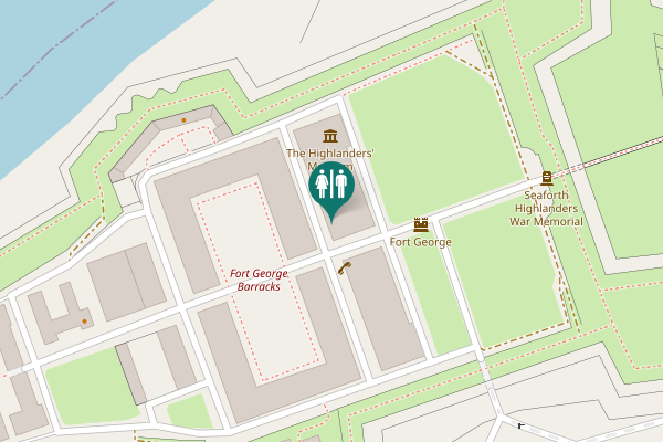 Map showing location of Skinner Road Toilet
