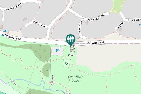 Map showing location of Coupals Road Toilet