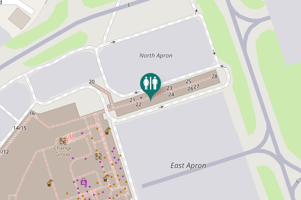 Map showing location of Private Road Toilet