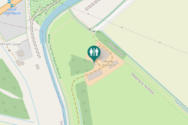 Map showing location of Slipe Drove Toilet