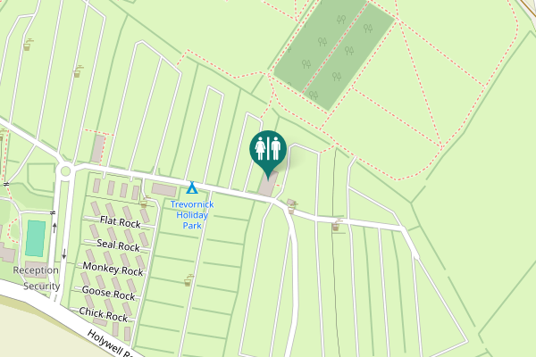 Map showing location of Flat Rock Toilet