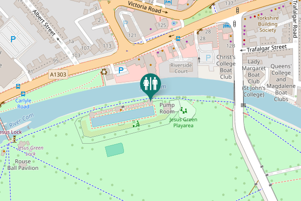 Map showing location of Chesterton Road 16 Toilet