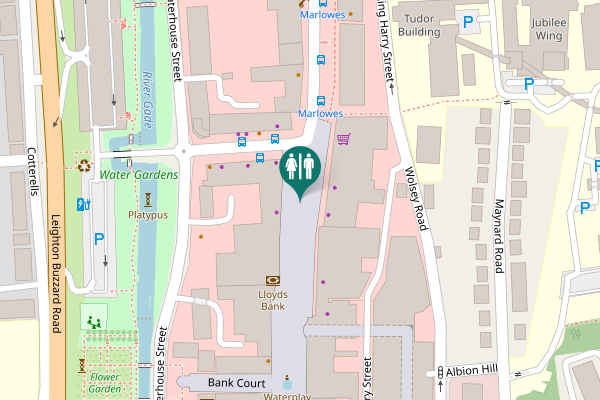 Map showing location of Marlowes Shopping Precinct Toilet